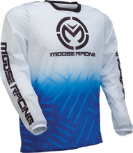 Load image into Gallery viewer, Moose Offroad Sahara Jersey - Blue/White - Small 29107930 - Main Product View