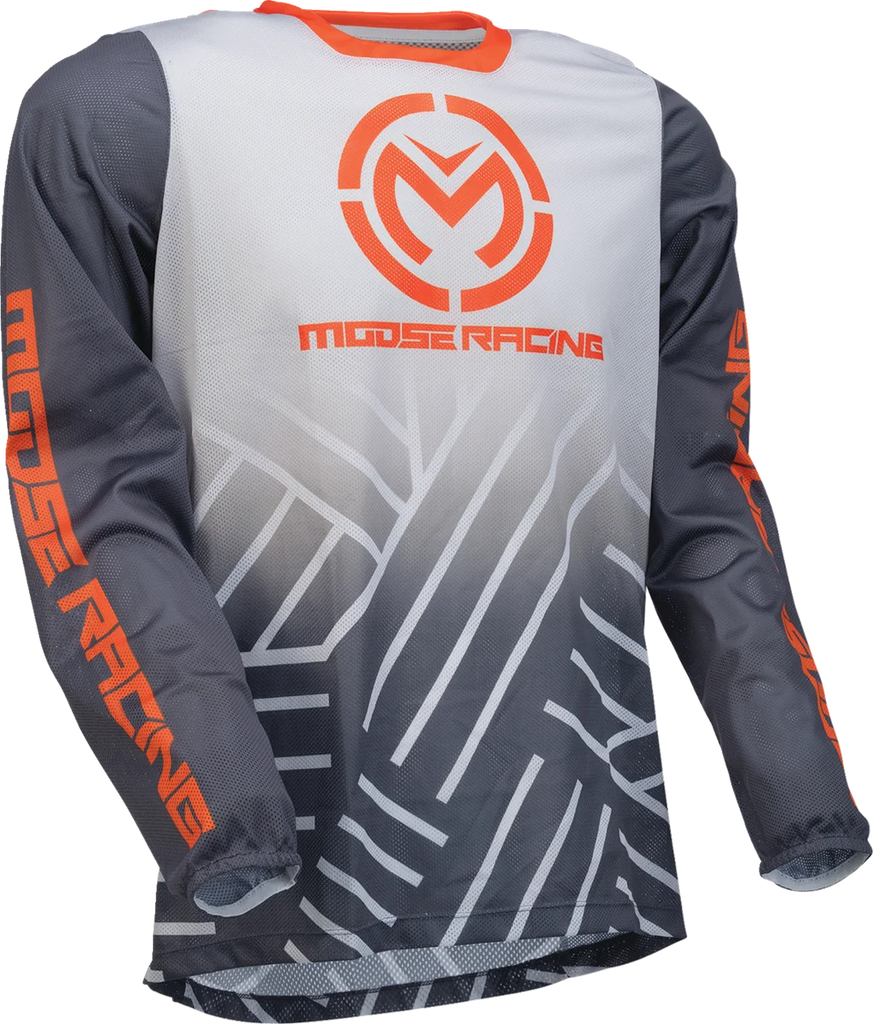 Moose Offroad Sahara Jersey - Gray/Orange - Medium 29107937 - Main Product View