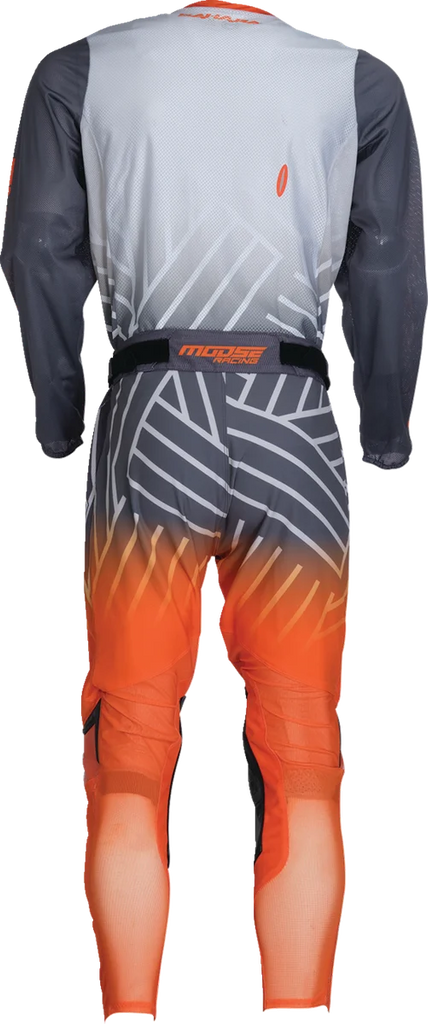 Moose Offroad Sahara Jersey - Gray/Orange - Medium 29107937 - Side View