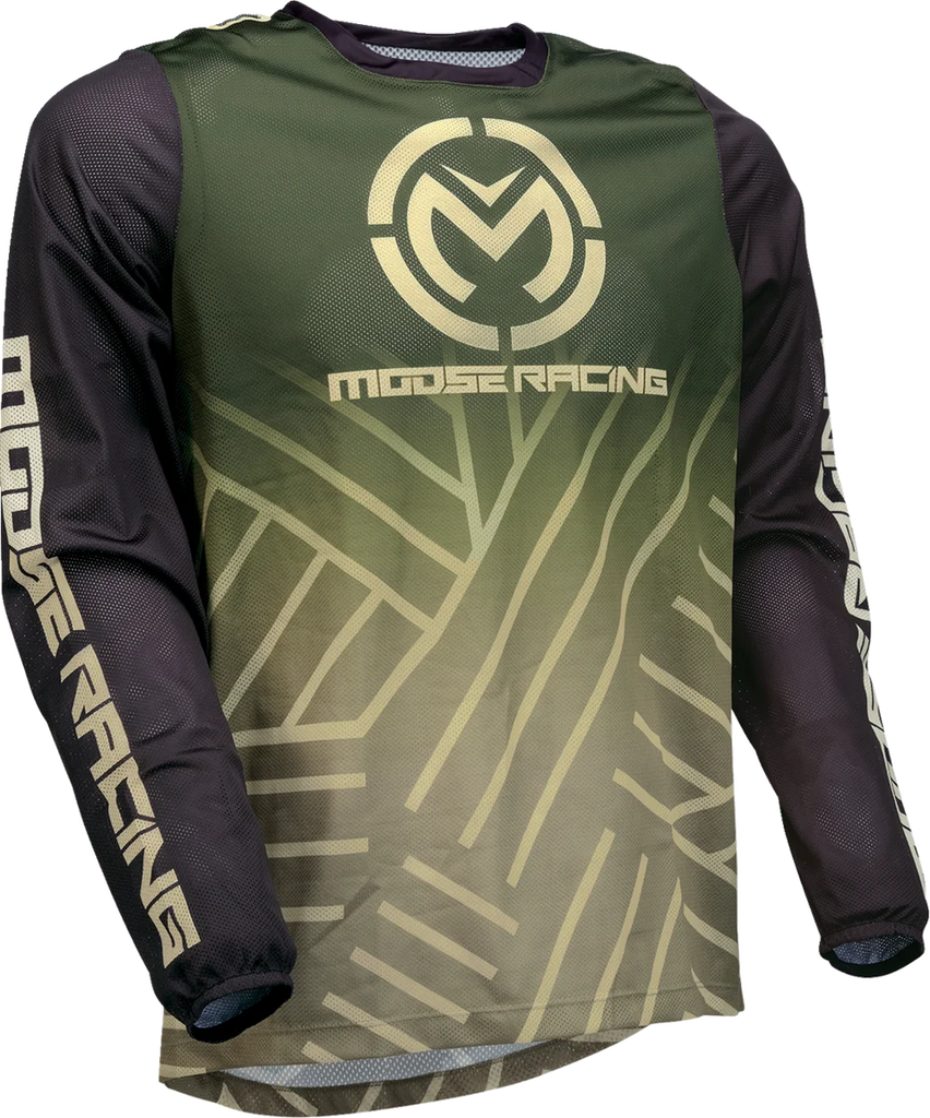 Moose Offroad Sahara Jersey - Green/Black - Small 29107942 - Main Product View