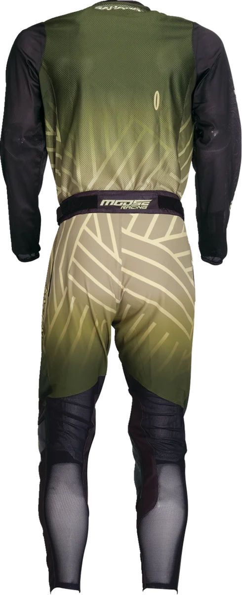 Moose Offroad Sahara Jersey - Green/Black - Small 29107942 - Back View