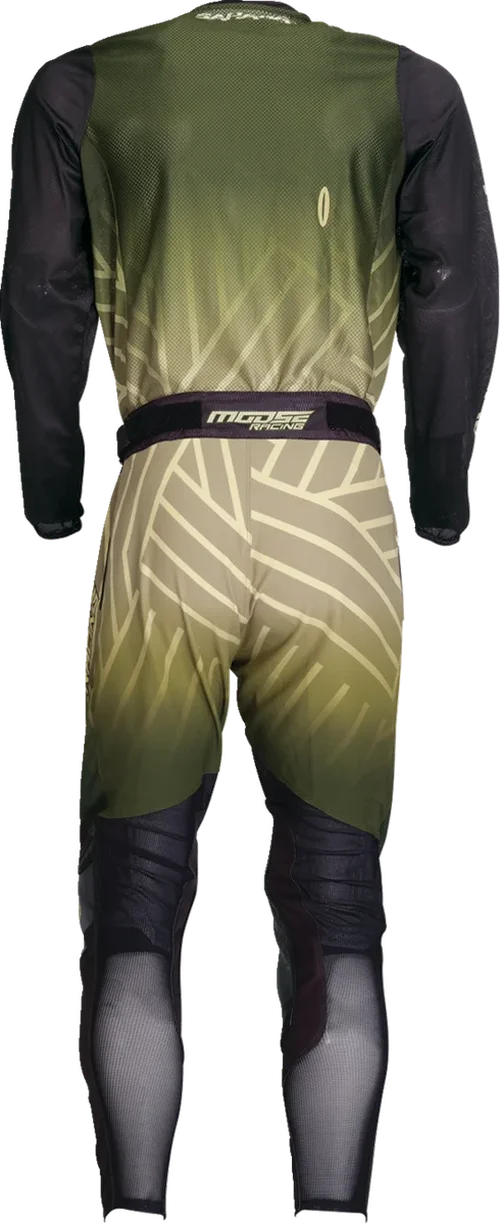 Moose Offroad Sahara Jersey - Green/Black - Small 29107942 - Back View