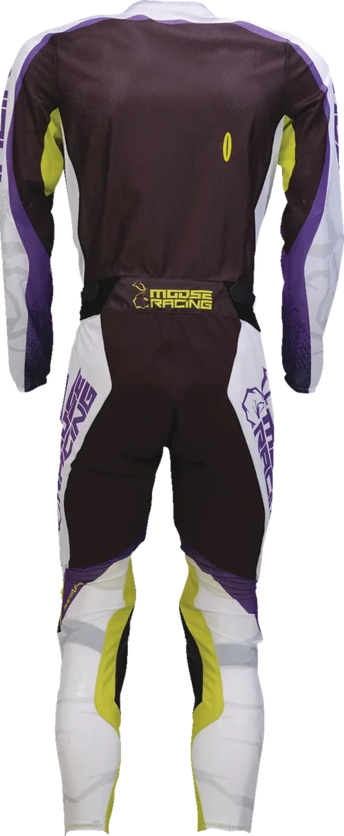 Moose Offroad Sahara Jersey - Purple/Hi-Viz - Medium 2910-8347 - Back View