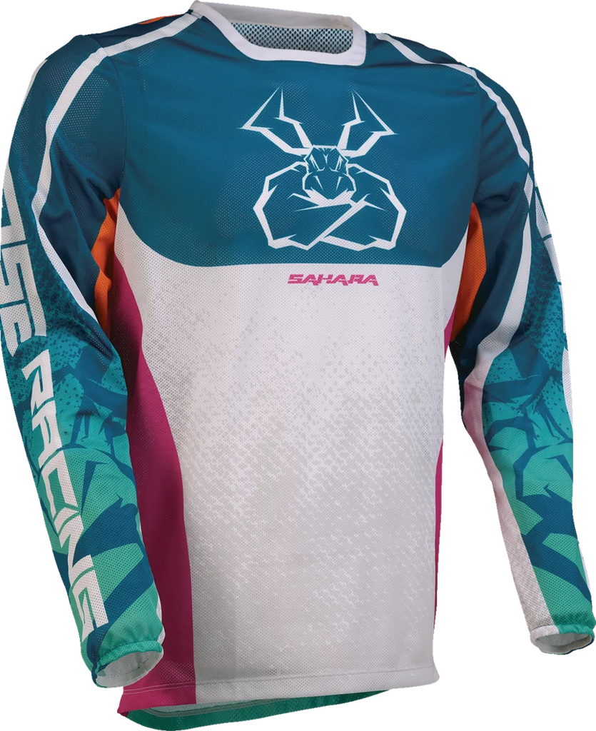 Moose Offroad Sahara Jersey - Teal/Orange/Pink - Small 2910-8339 - Main Product View
