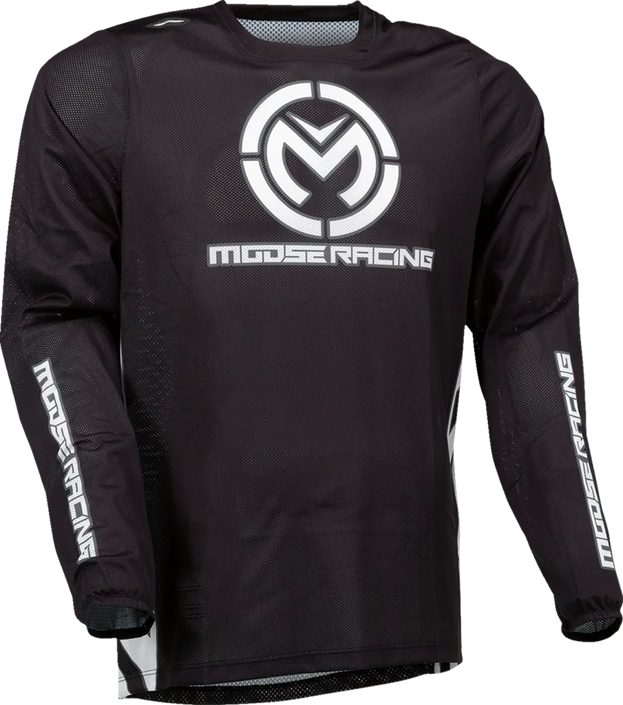 Moose Offroad Sahara Jersey - White/Black - Large 2910-8775 - Installation View