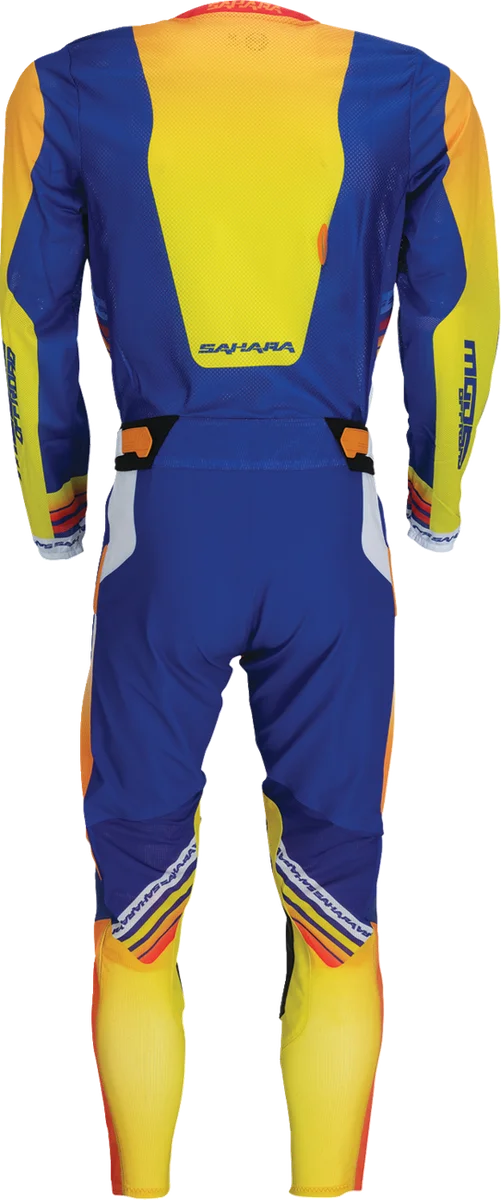 Moose Offroad Sahara Pants - Blue/Orange - US 30 Slim 2901-12903 - Back View
