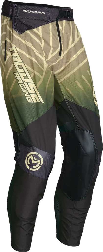 Moose Offroad Sahara Pants - Green/Black - 28 2901-11452 - Main Product View