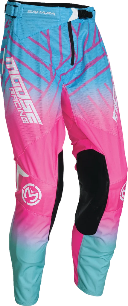 Moose Offroad Sahara Pants - Pink/Blue/White - 28 2901-11468 - Main Product View
