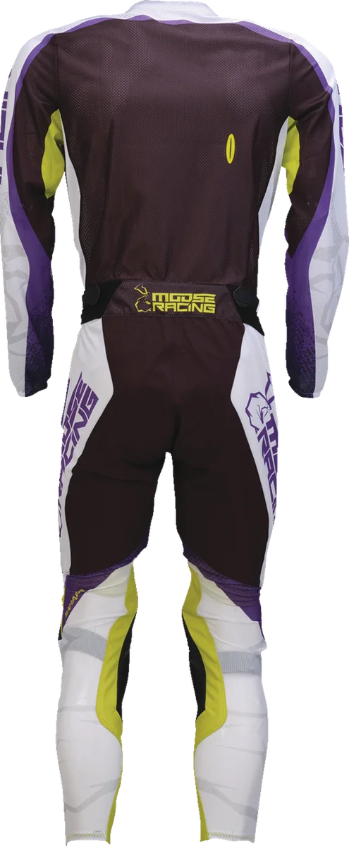 Moose Offroad Sahara Pants - Purple/Hi-Viz - US 40 2901-12089 - Back View