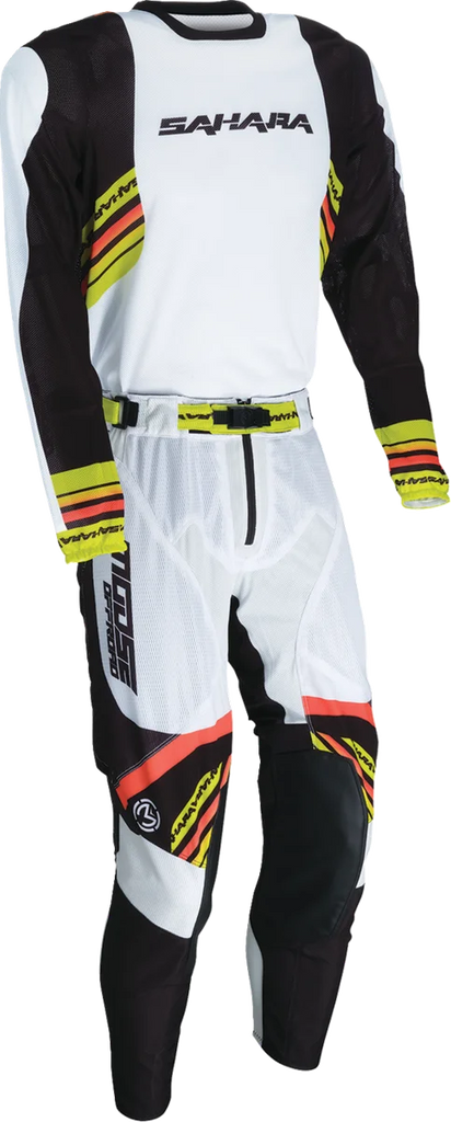 Moose Offroad Sahara Pants - White/Black - US 38 2901-12898 - Side View