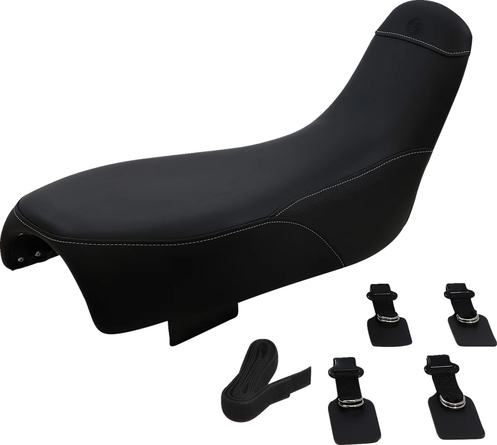 Moose Offroad Seat - Adventure - Black 0810-H027 fits Honda XR650L - Back View