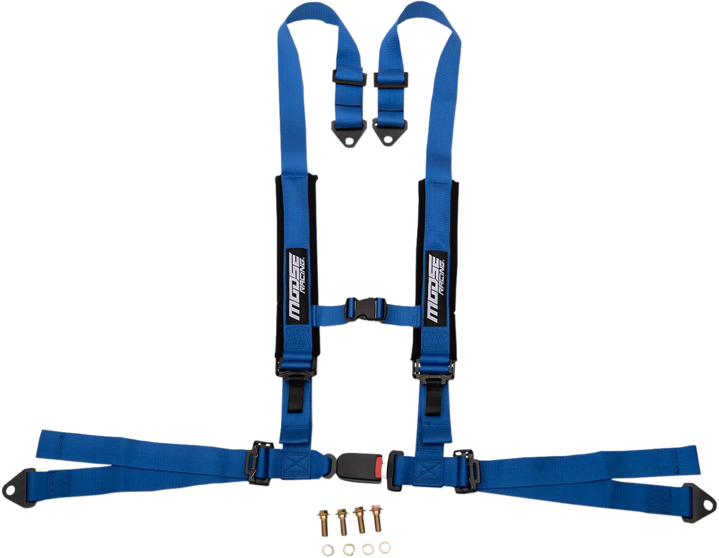Moose Offroad Seat Harness - 4 Point - 2x2 - Blue 100-4404-PU - Main Product View