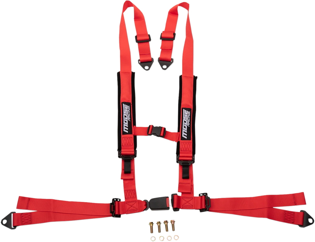 Moose Offroad Seat Harness - 4 Point - 2x2 - Red 100-4403-PU - Main Product View