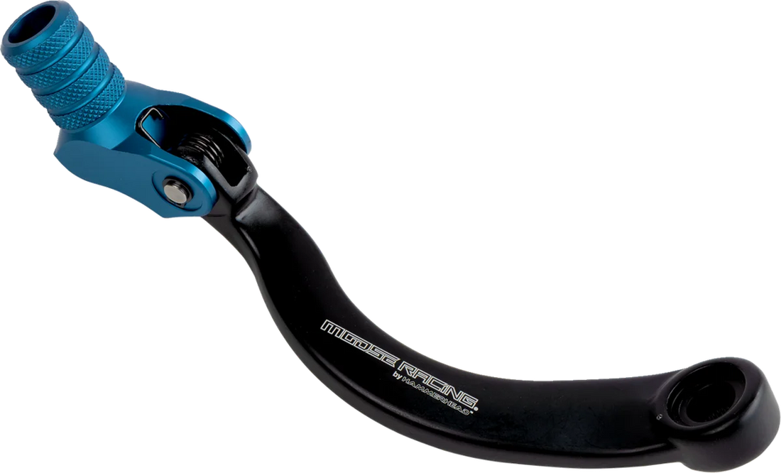 Moose Offroad Shift Lever - Blue - 20mm Offset - 81-0766-10-20 fits Husqvarna - Side View