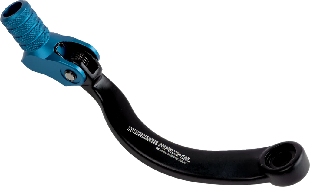 Moose Offroad Shift Lever - Blue - 20mm Offset - 81-0766-10-20 fits Husqvarna - Side View