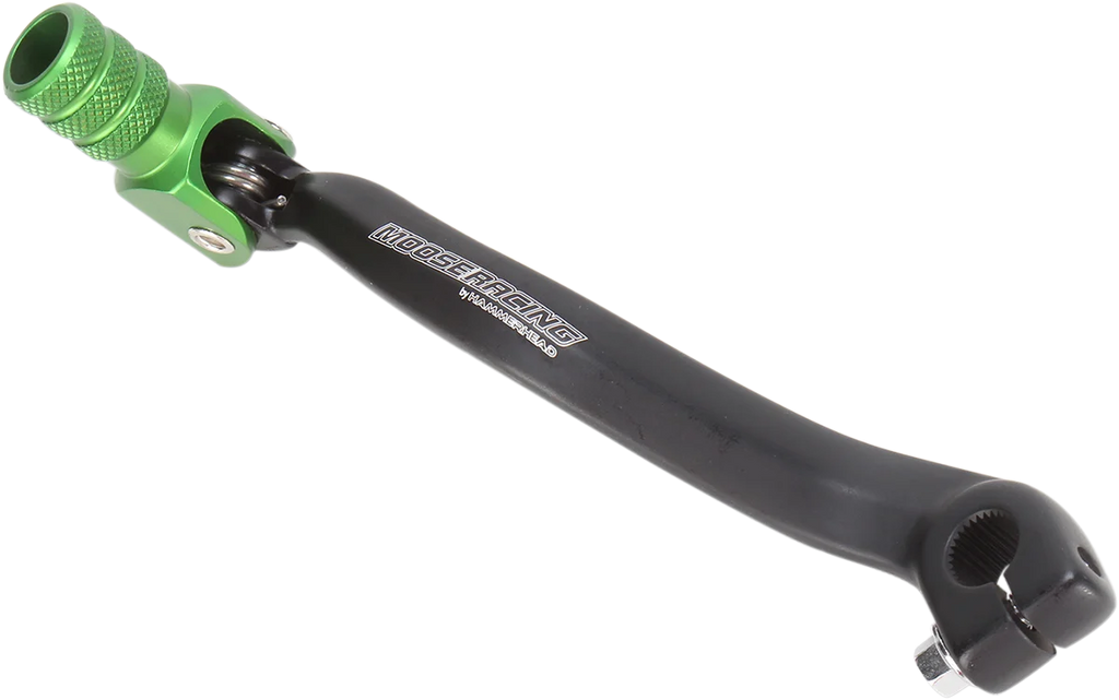 Moose Offroad Shift Lever - Green - 81-0341-02-30 fits Kawasaki - Installation View