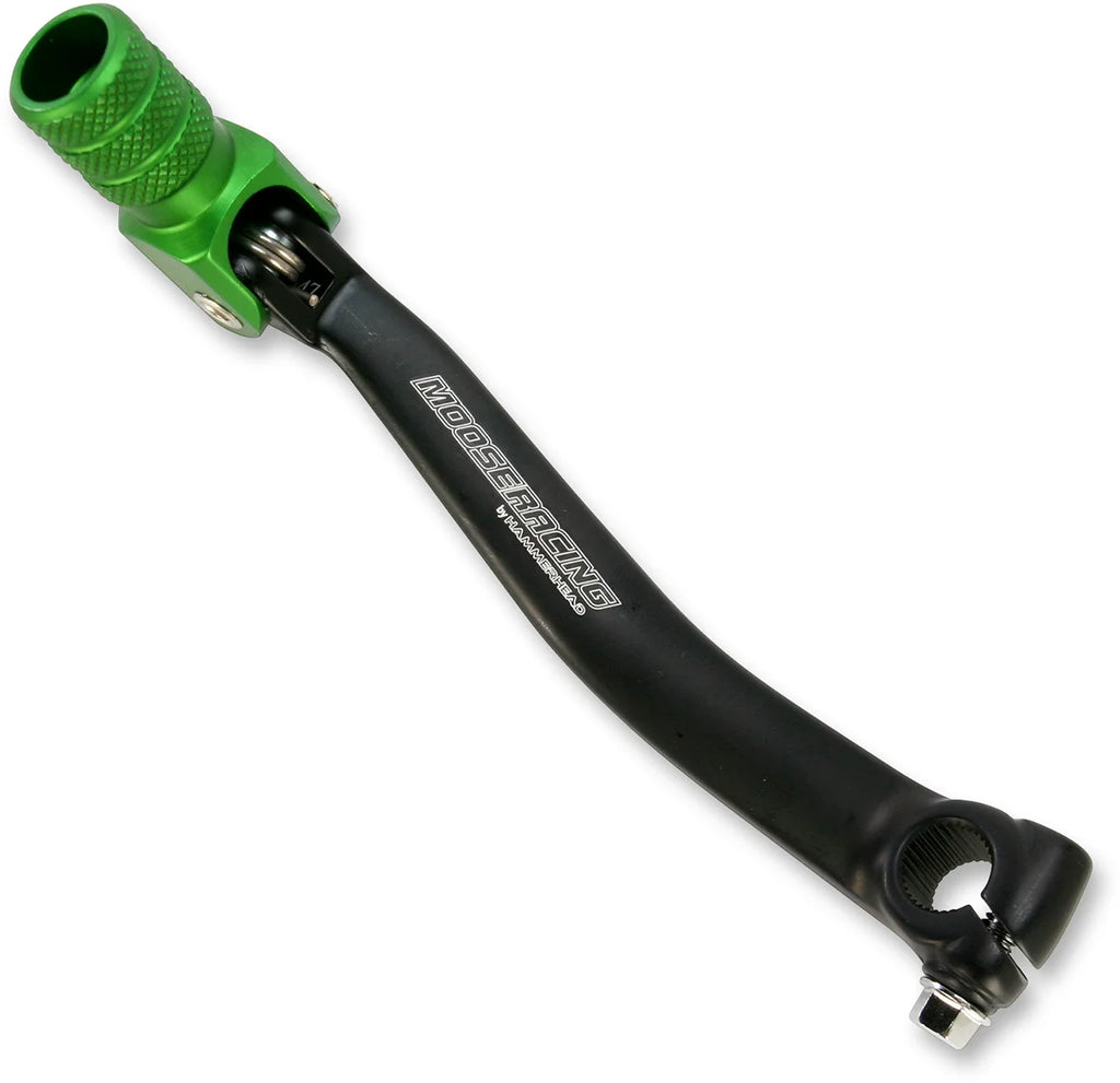 Moose Offroad Shift Lever - Green - 81-0347-02-30 fits Kawasaki - Back View