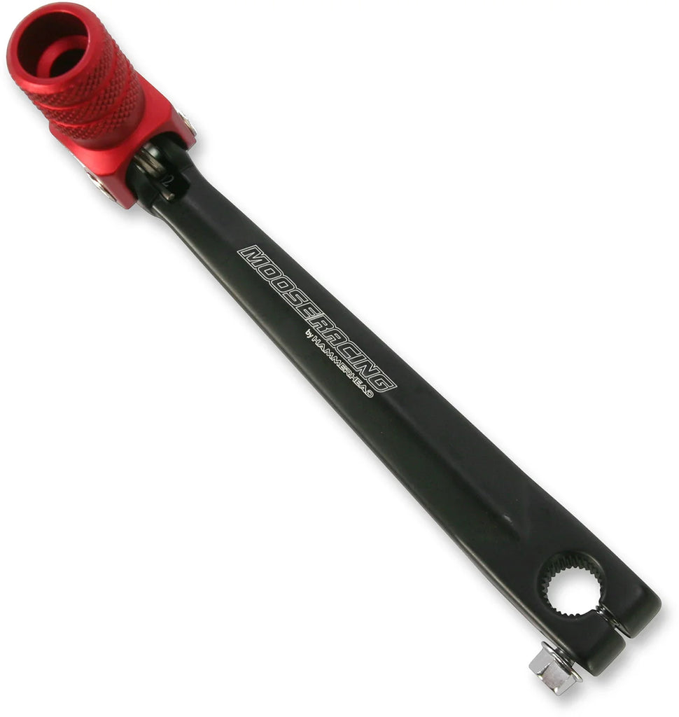 Moose Offroad Shift Lever - Red - 81-0102-02-10 fits Honda - Side View