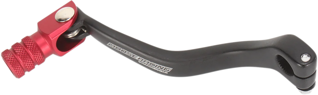 Moose Offroad Shift Lever - Red - 81-0105-02-10 fits Honda - Side View