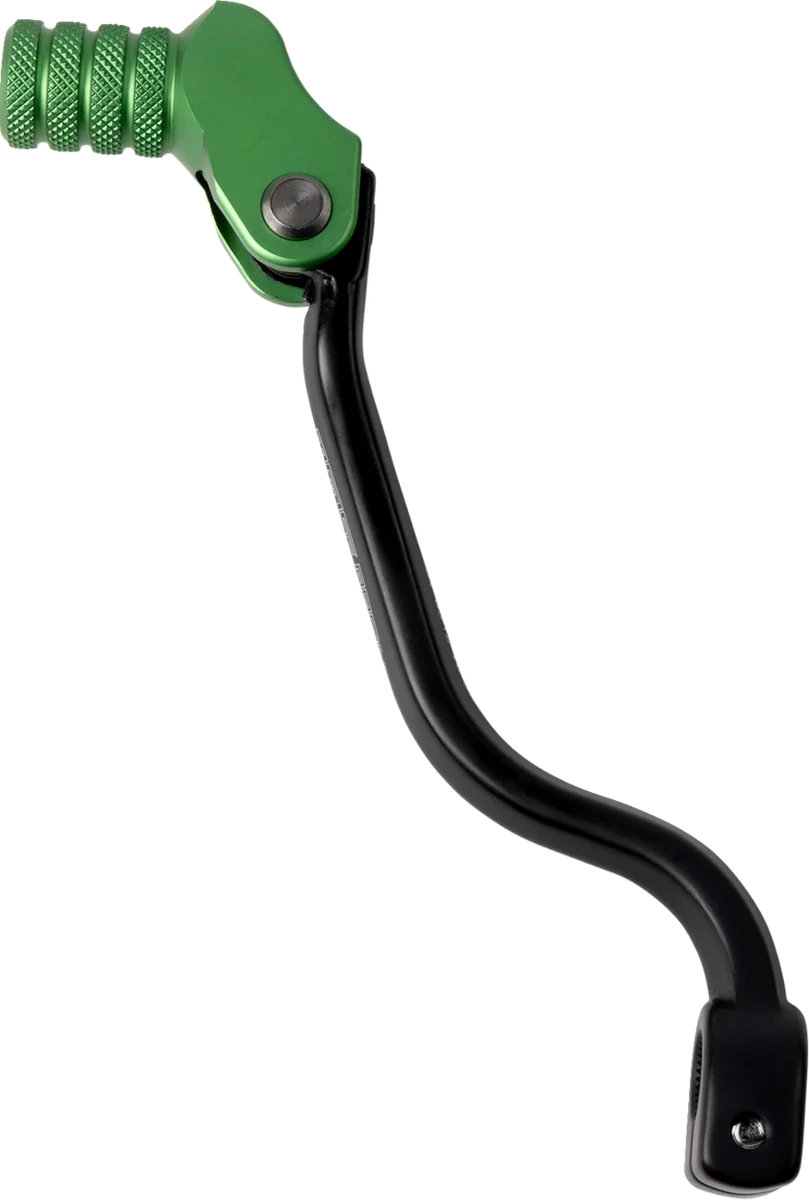 Moose Offroad Shifter Lever - Green - 20 mm Offset - Kawasaki 81-0350-10-30 fits Kawasaki - Installation View