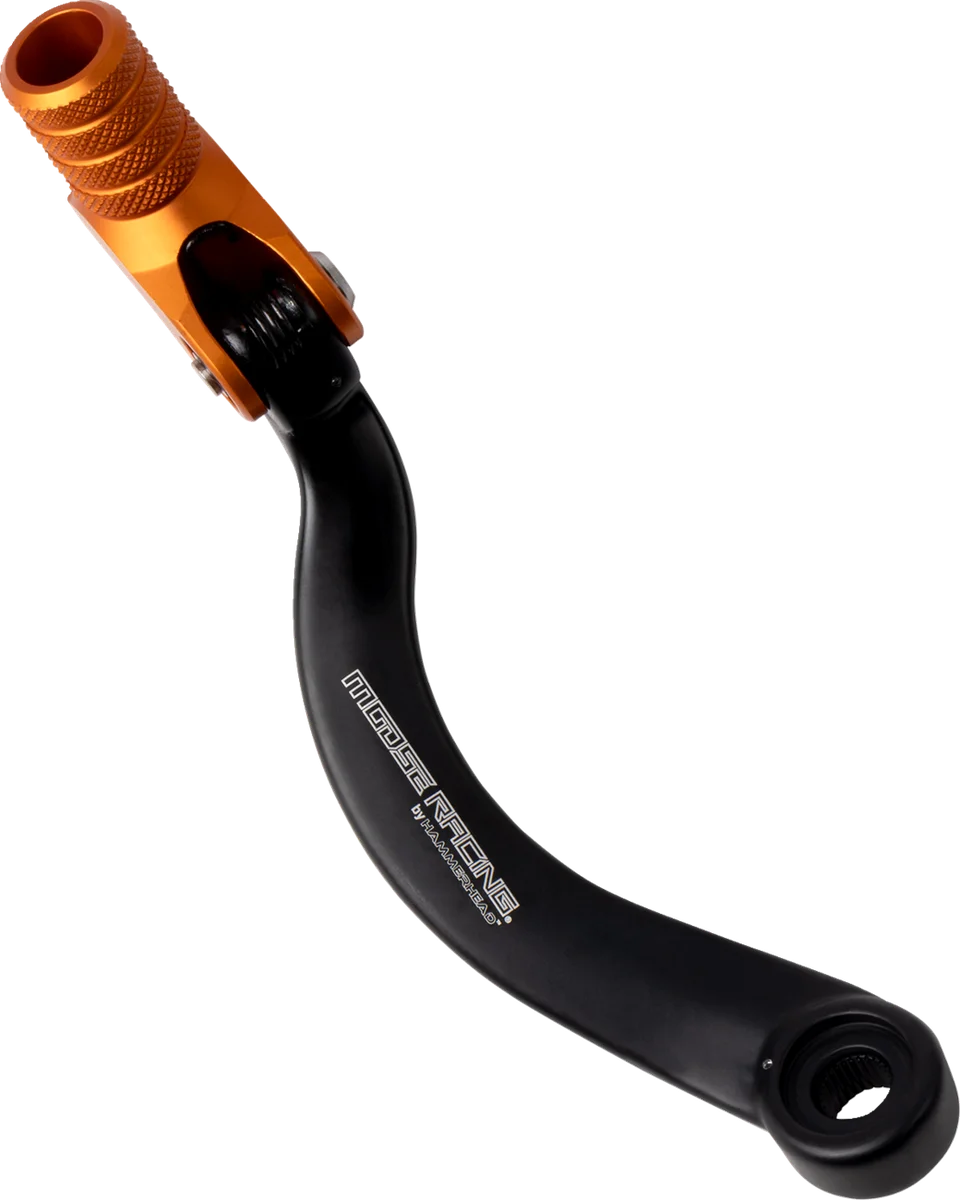 Moose Offroad Shifter Lever - Orange - 20 mm Offset - 81-0566-10-40 fits Ktm - Side View