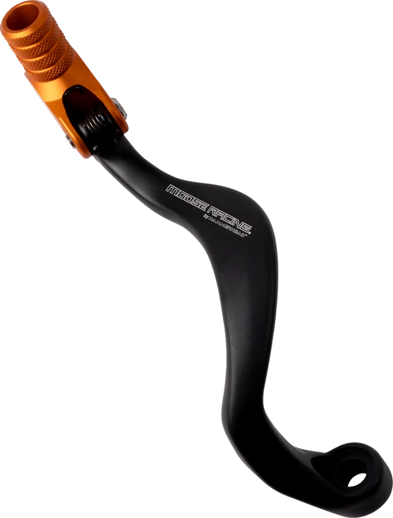 Moose Offroad Shifter Lever - Orange - 20 mm Offset - 81-0567-10-40 fits Ktm - Side View
