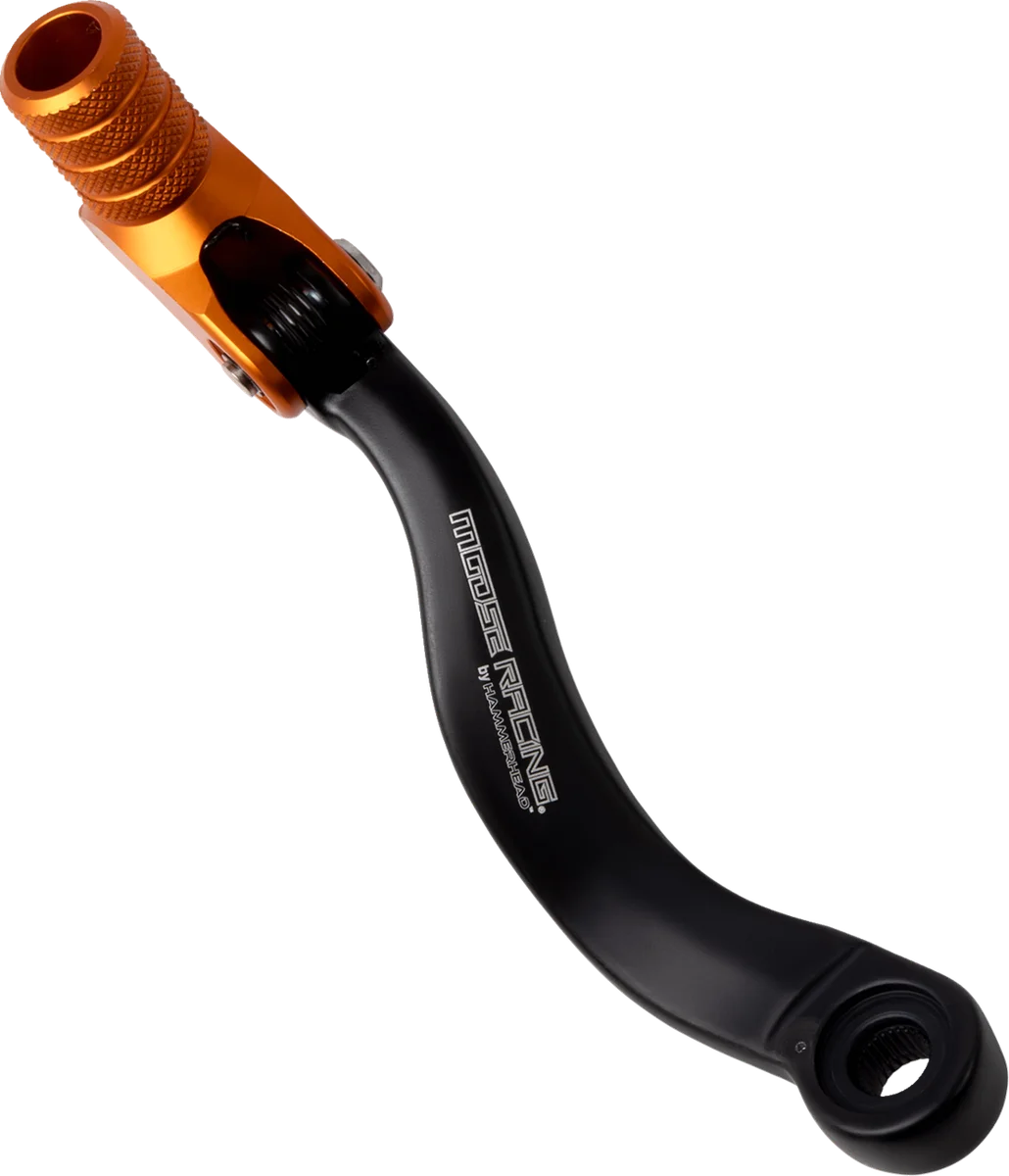 Moose Offroad Shifter Lever - Orange - 20 mm Offset - 81-0568-10-40 fits Ktm - Side View