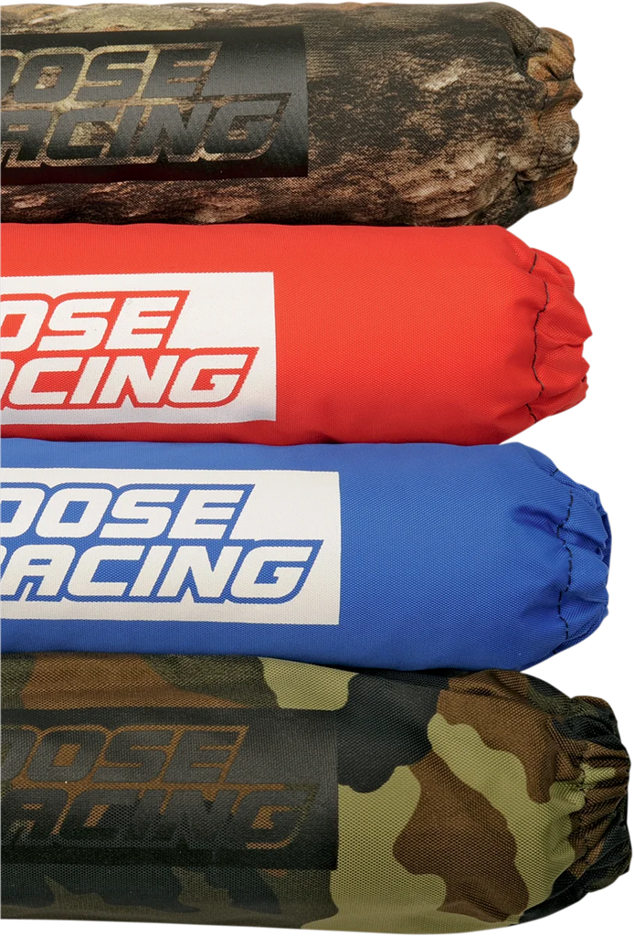 Moose Offroad Shock Cover - 11" W x 11.75" L - Red 10-D - Side View