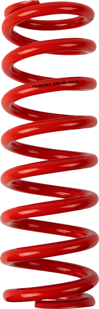 Moose Offroad Shock Spring - 59/62 mm OD - 50 n/mm - Red 1312-0965 - Main Product View