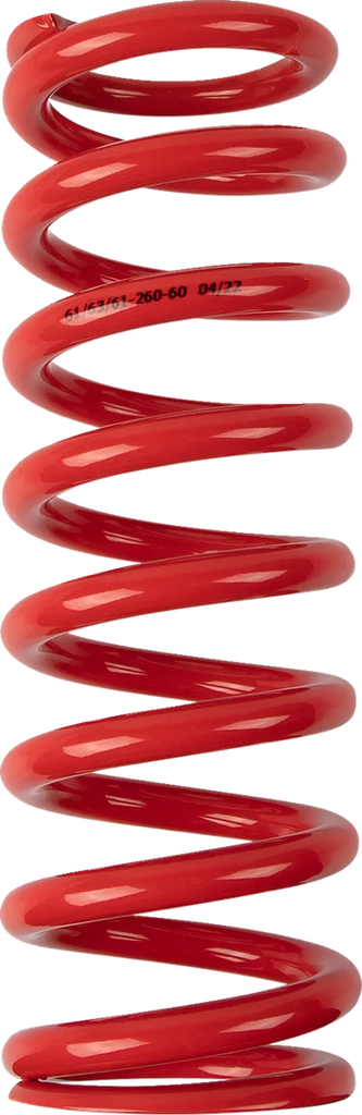 Moose Offroad Shock Spring - 61 mm OD - 60 n/mm - Red 1312-0974 - Main Product View