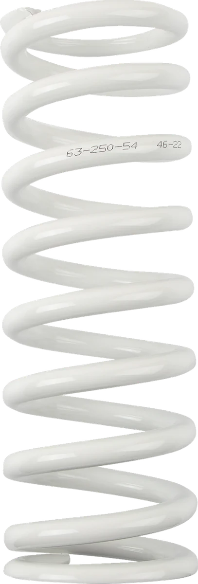 Moose Offroad Shock Spring - 63 mm OD - 54 n/mm - White 1312-1035 - Side View