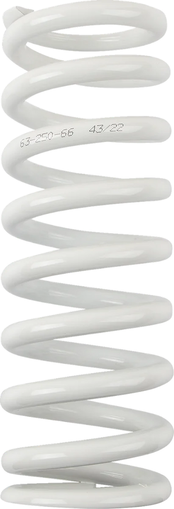Moose Offroad Shock Spring - 63 mm OD - 66 n/mm - White 1312-1039 - Main Product View