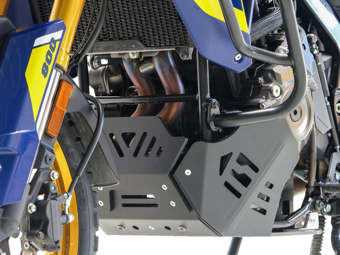 Moose Offroad Skid Plate - Black - PX1764 fits Triumph - Side View