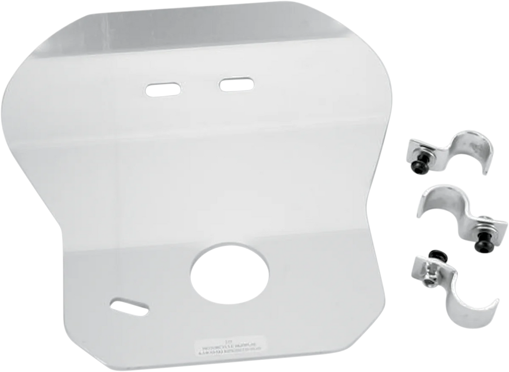 Moose Offroad Skid Plate - Silver - 217 fits Kawasaki KDX 200 / KDX 220 - Main Product View