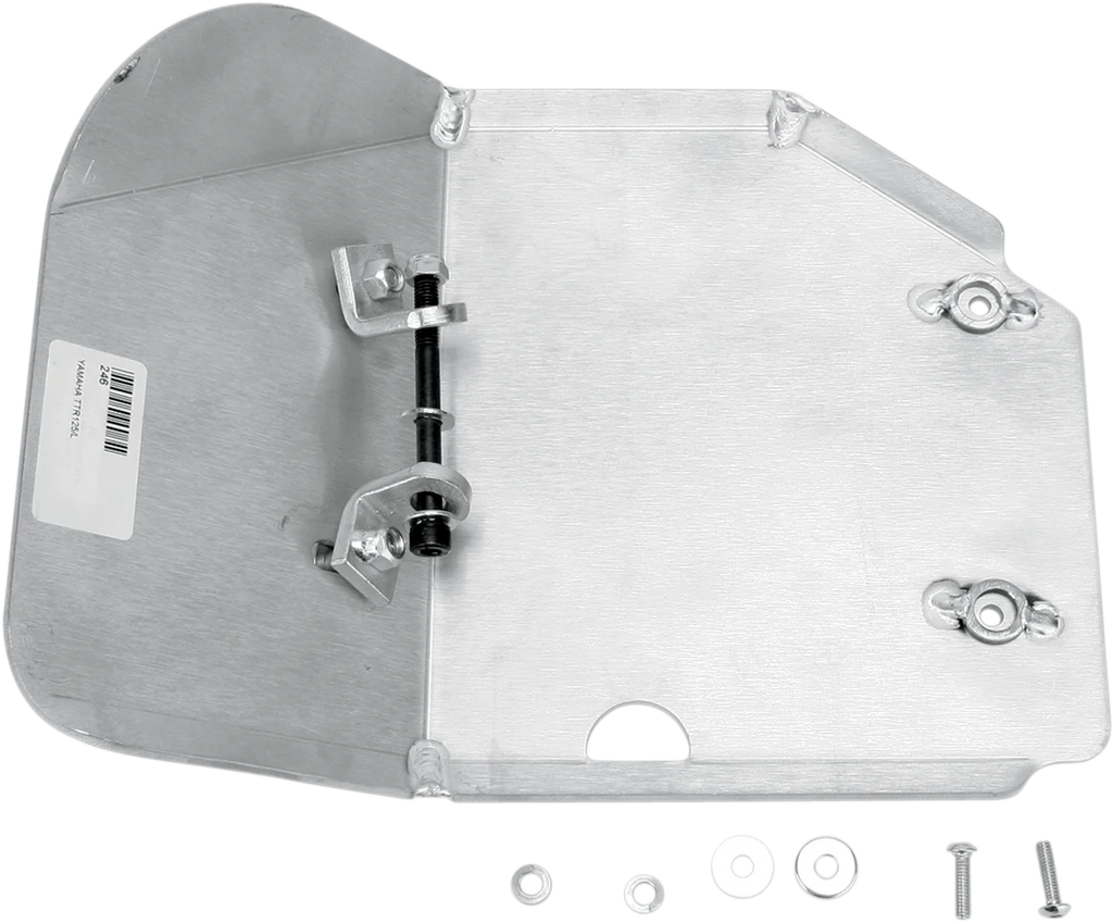 Moose Offroad Skid Plate - Silver - 246 fits Yamaha TT-R 125 / TT-R 125 L / TT-R 125 LE - Main Product View