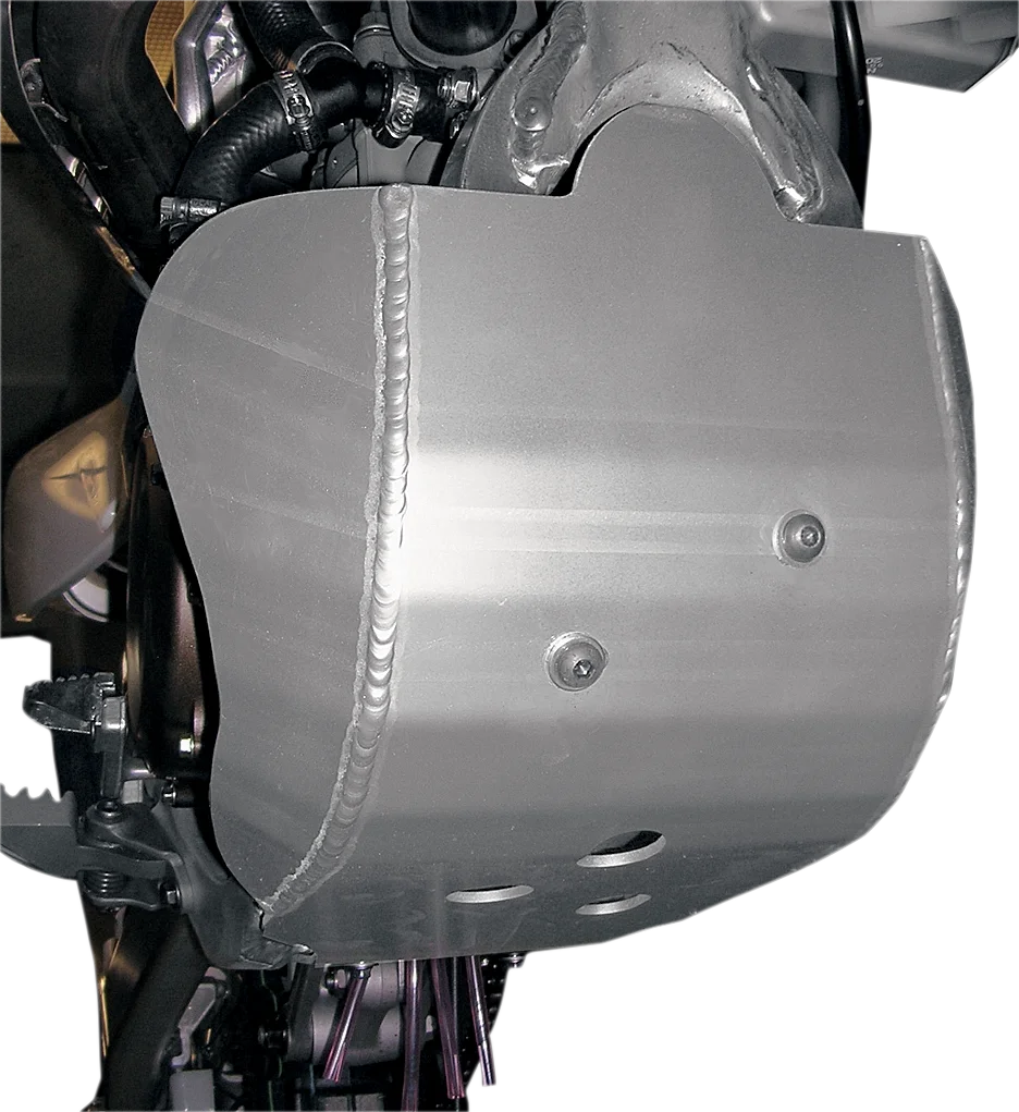 Moose Offroad Skid Plate - Silver - 263 fits Kawasaki KX 450 F / KLX 450 R - Back View