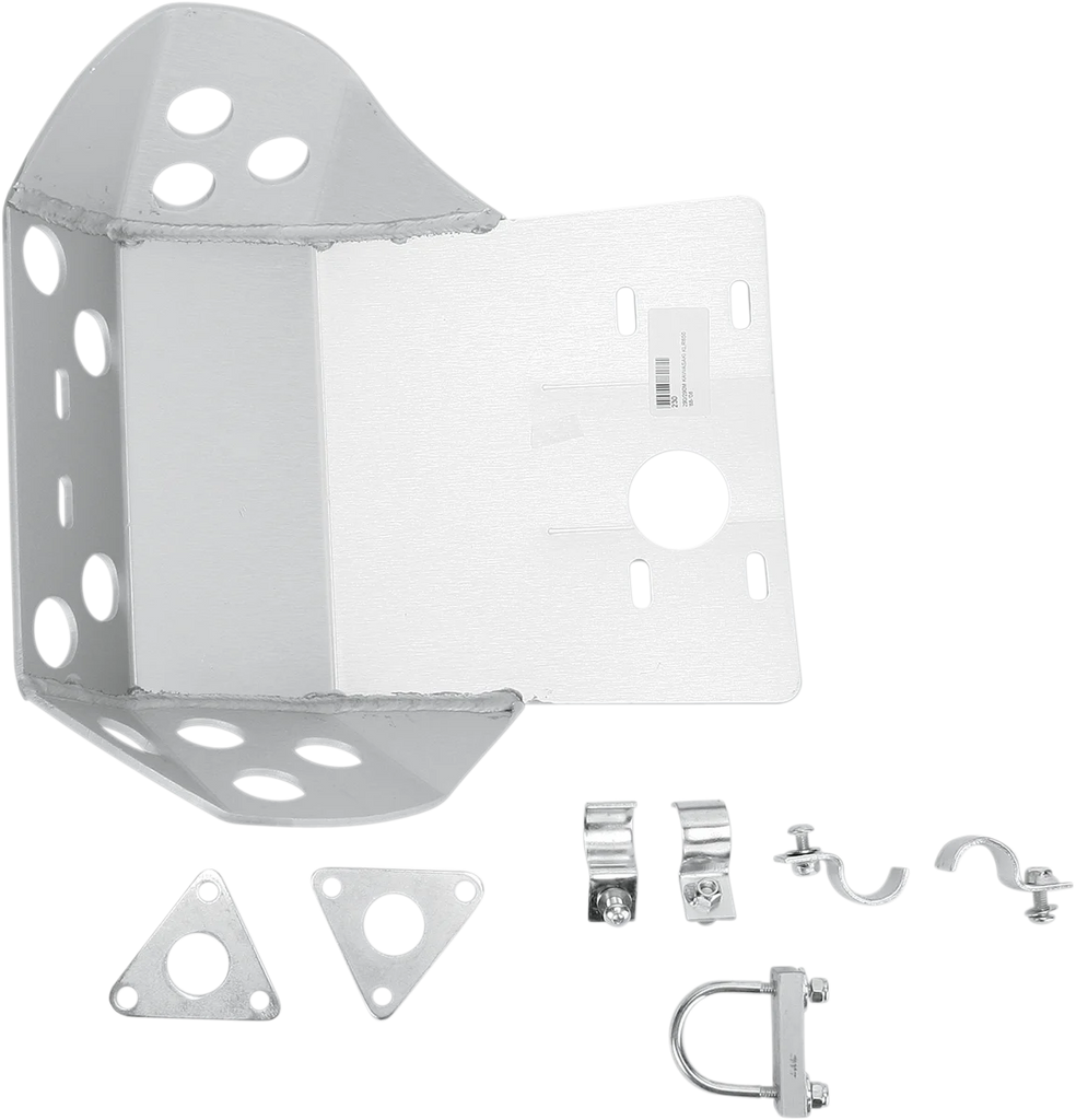 Moose Offroad Skid Plate - Silver - 290M fits Kawasaki KLR 650 - Main Product View
