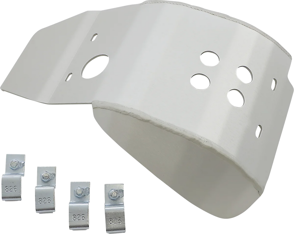 Moose Offroad Skid Plate - Silver - 337 fits 2021-2022 Honda CRF 450 R / CRF 450 RX - Main Product View
