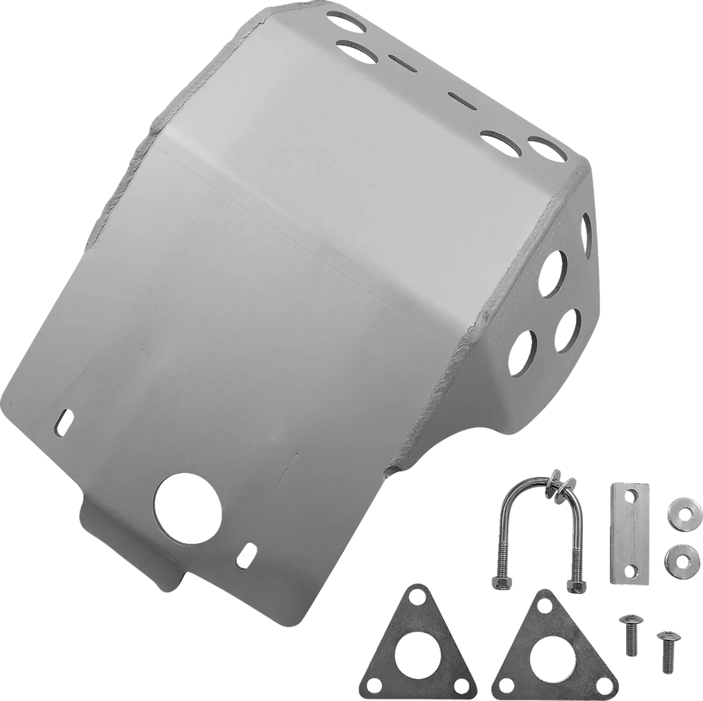 Moose Offroad Skid Plate - Silver - 338 fits Kawasaki KLR 650 - Main Product View