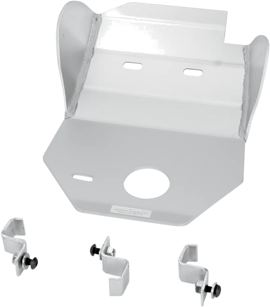 Moose Offroad Skid Plate - Silver - 451 fits Honda CR250R - Main Product View