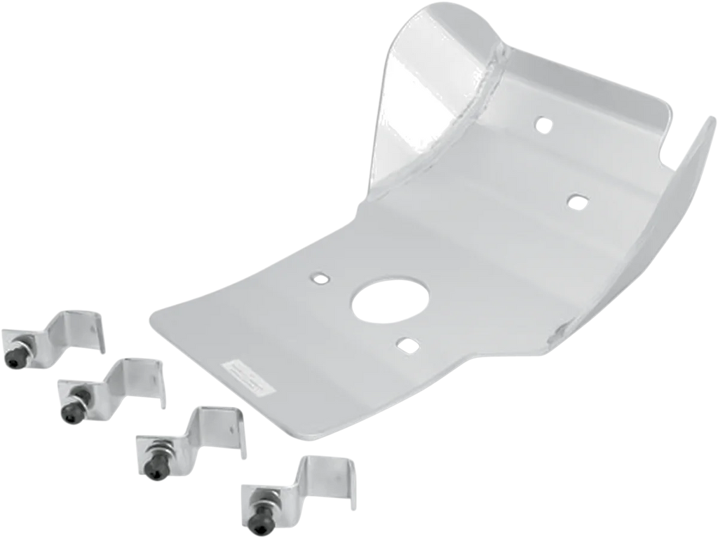 Moose Offroad Skid Plate - Silver - 452 fits Honda CR250R - Main Product View