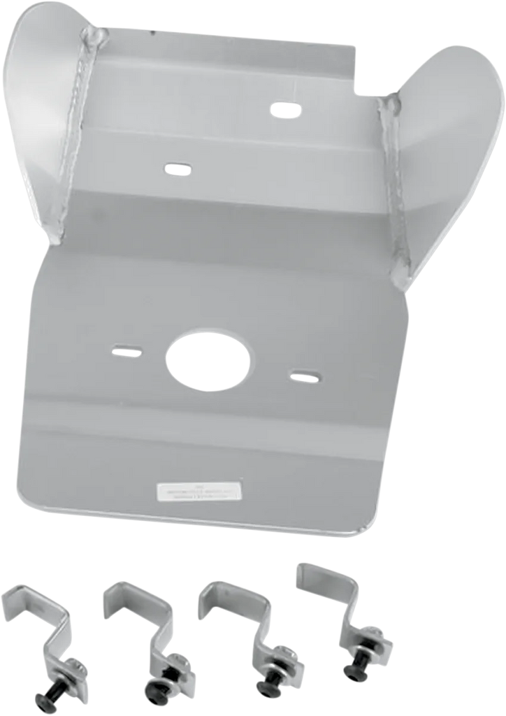 Moose Offroad Skid Plate - Silver - 453 fits Honda CR250R - Main Product View