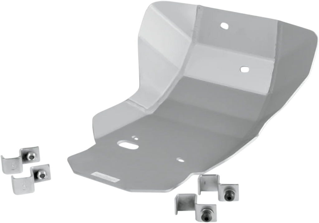 Moose Offroad Skid Plate - Silver - 454 fits Honda CRF450R - Main Product View