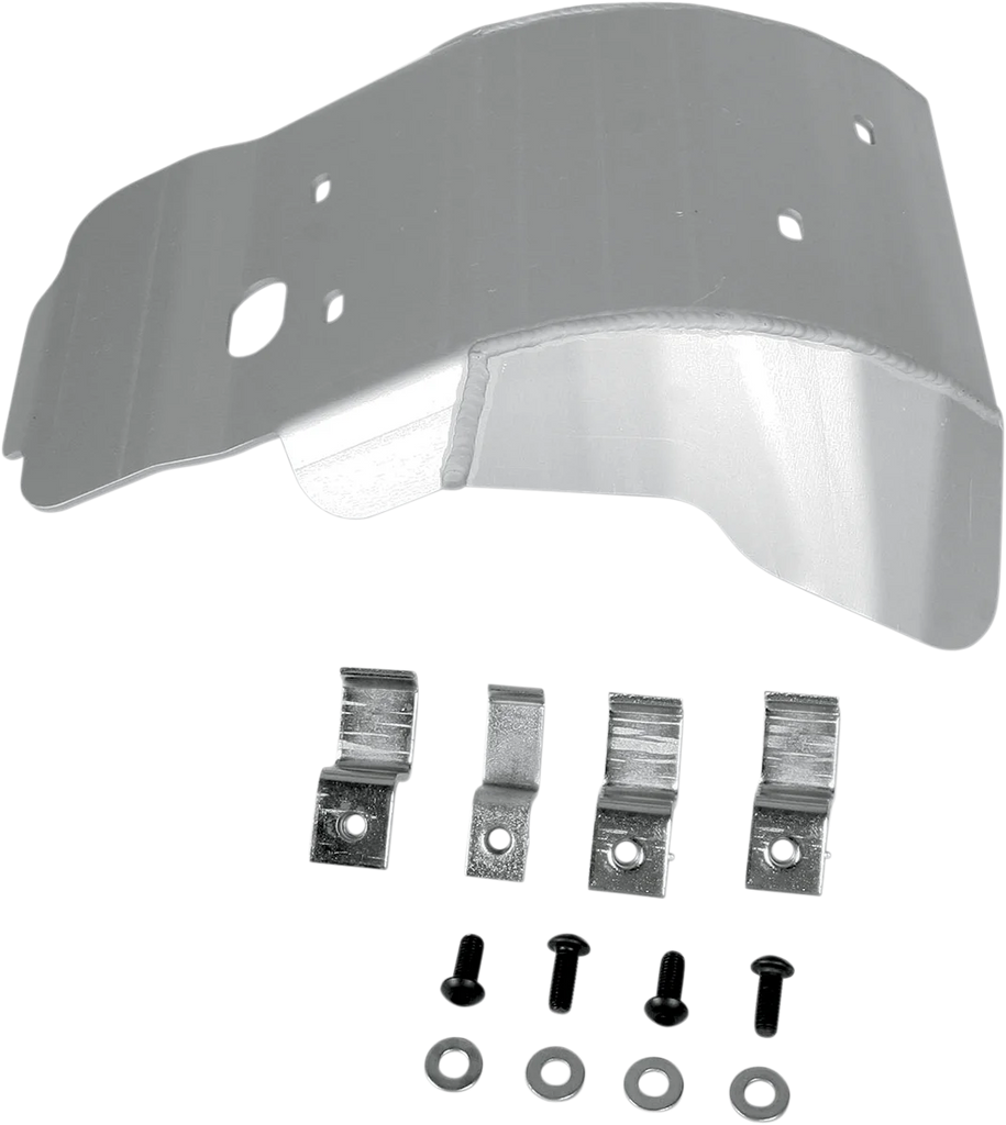 Moose Offroad Skid Plate - Silver - 457 fits Honda CRF450R - Main Product View