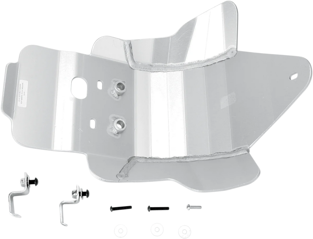 Moose Offroad Skid Plate - Silver - 457X fits Honda CRF450X - Main Product View