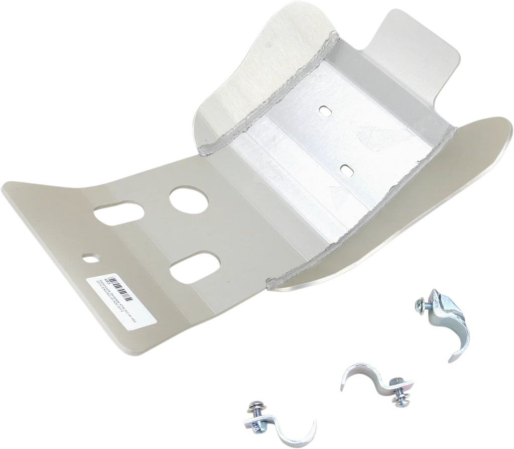 Moose Offroad Skid Plate - Silver - 483 fits Husqvarna / Ktm - Side View