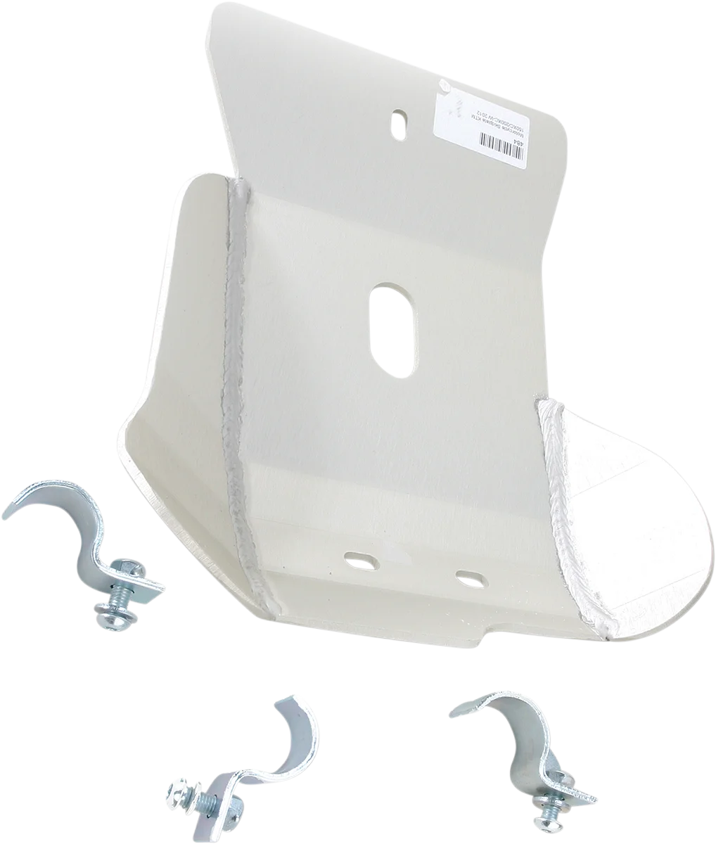 Moose Offroad Skid Plate - Silver - 484 fits Husqvarna / Ktm - Side View