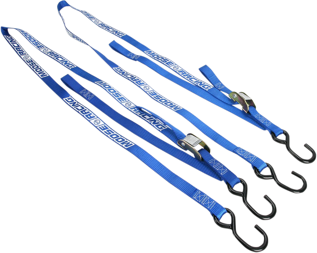 Moose Offroad Soft-Tie Tie-Downs - Blue 3920-0304 - Main Product View