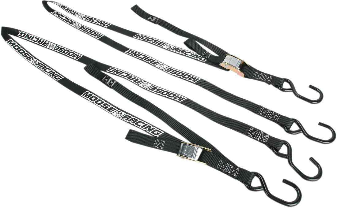 Moose Offroad Soft-Tie Tie-Downs - Blue 3920-0304 - Side View