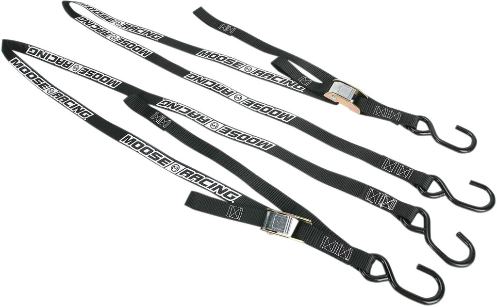 Moose Offroad Soft-Tie Tie-Downs - Blue 3920-0304 - Side View